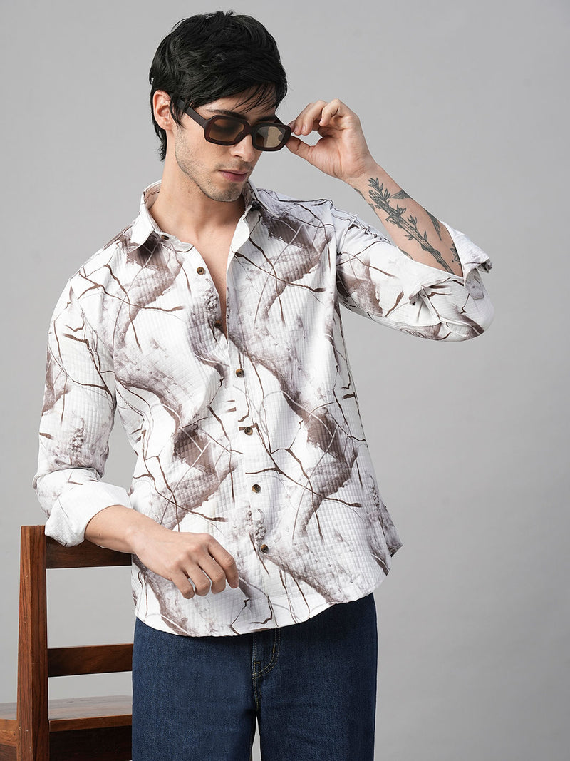 Croix Abstract Printed Shirts for Men 1
