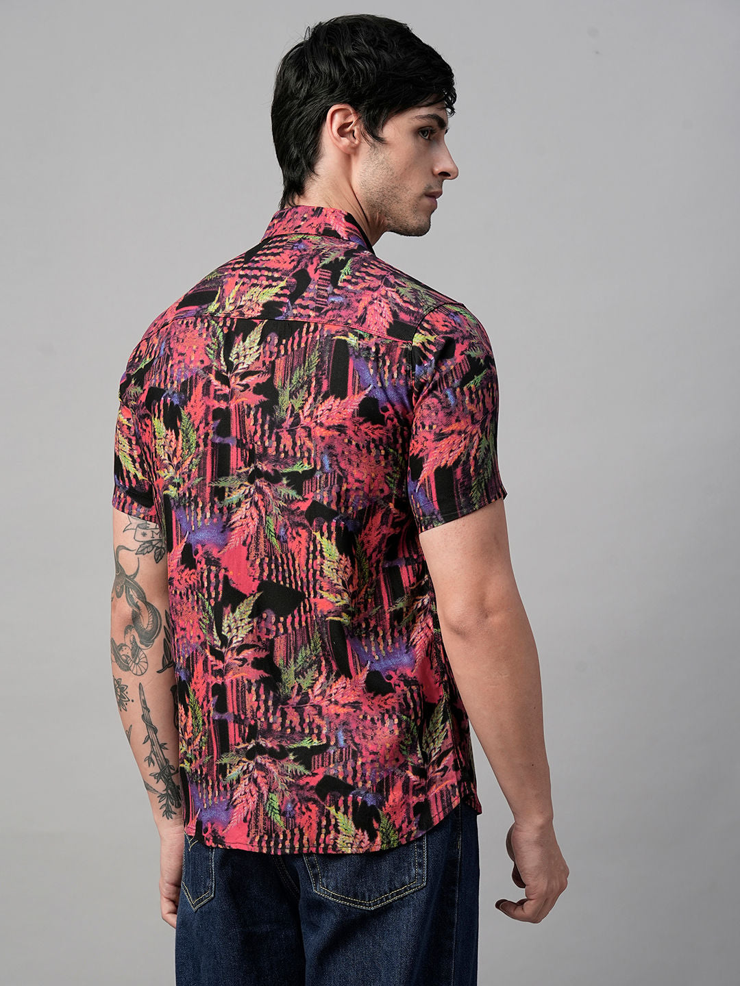 Tarn Abstract Printed Half Sleeve Shirt for Men