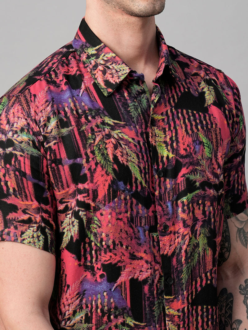 Tarn Abstract Printed Half Sleeve Shirt for Men 7