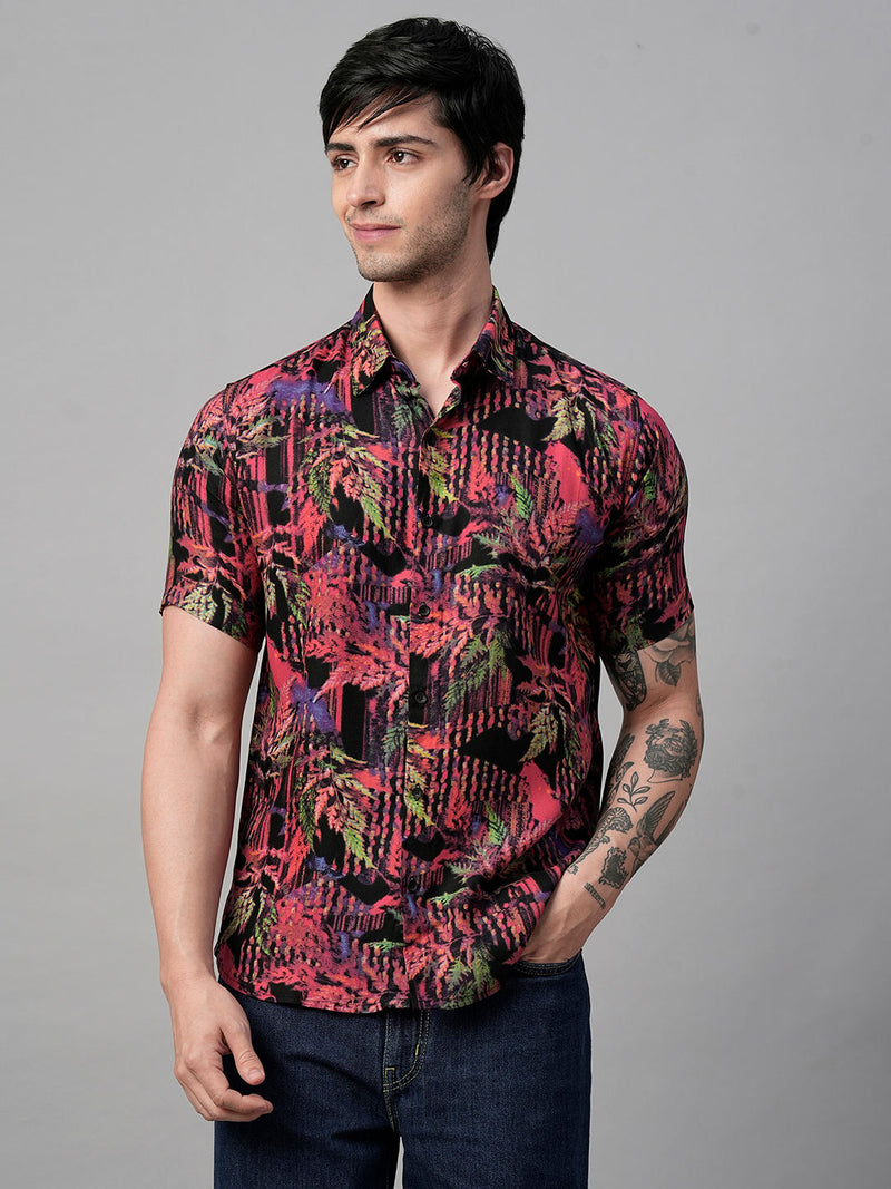 Tarn Abstract Printed Half Sleeve Shirt for Men 3