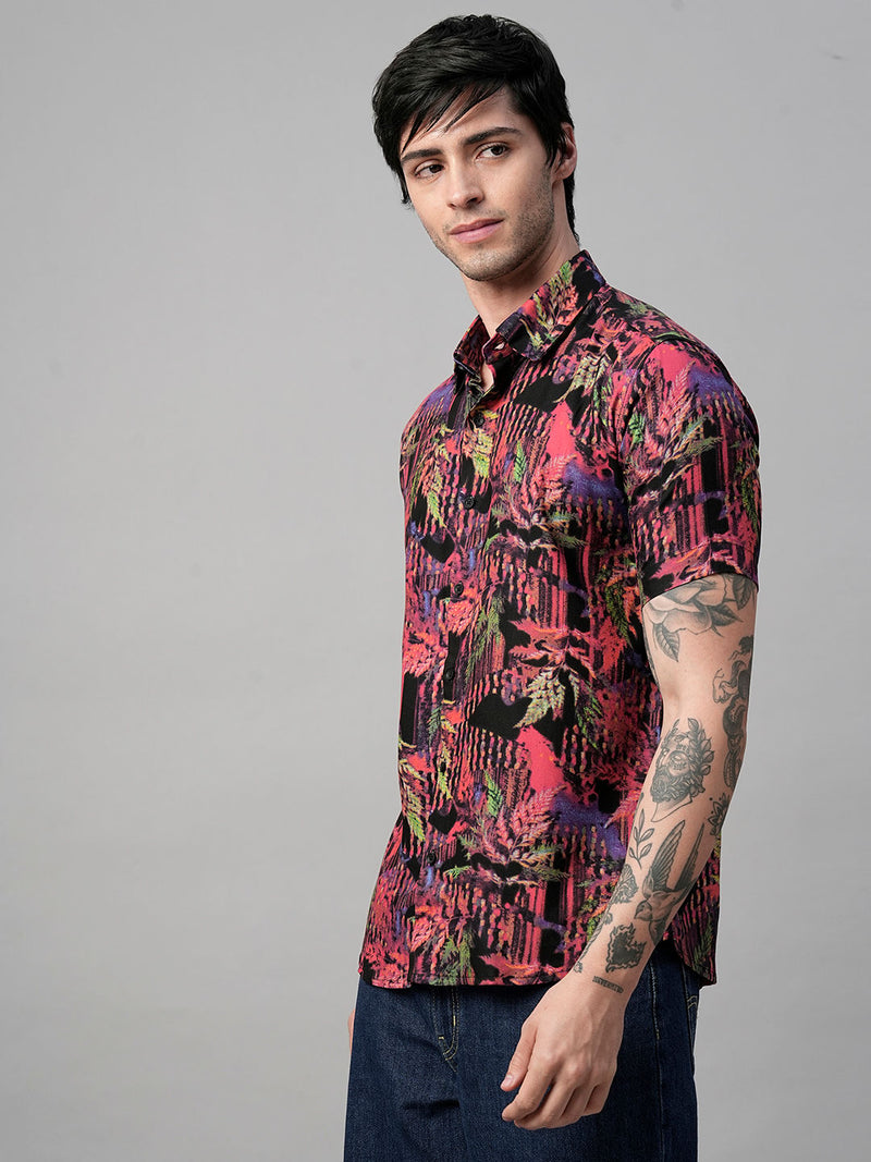Tarn Abstract Printed Half Sleeve Shirt for Men 5