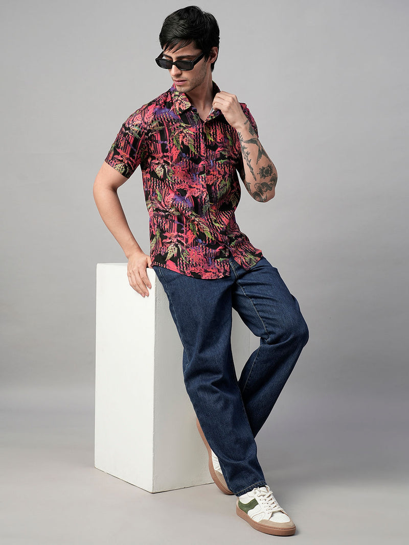 Tarn Abstract Printed Half Sleeve Shirt for Men 6