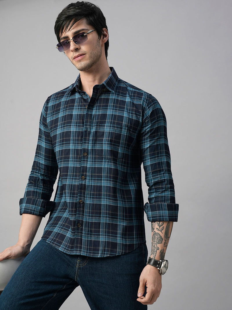 Jackim Cotton Checked Shirt for Men 1