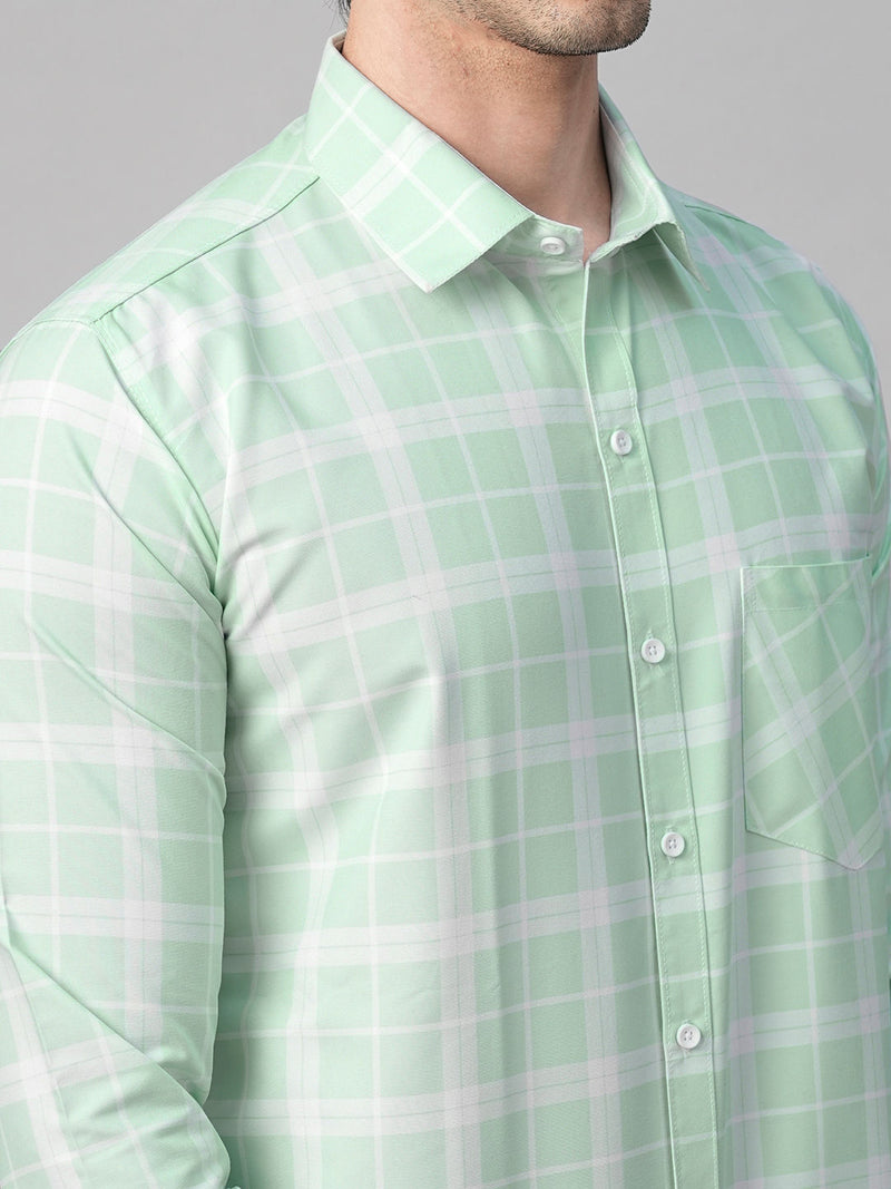Mediterranean Cotton Checked Shirt for Men 7