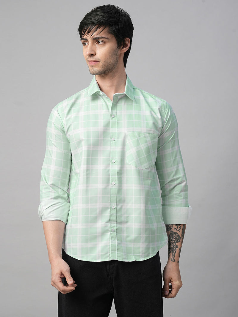 Mediterranean Cotton Checked Shirt for Men 3