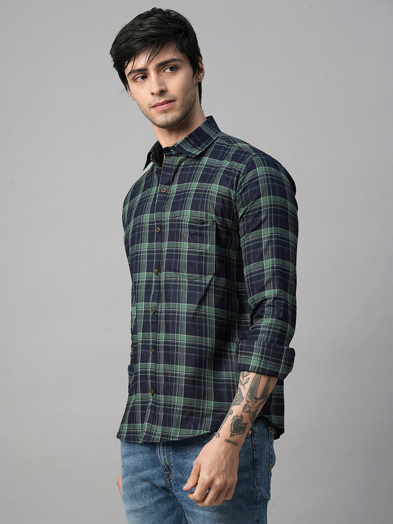 Mason Checked Cotton Shirt for Men 5