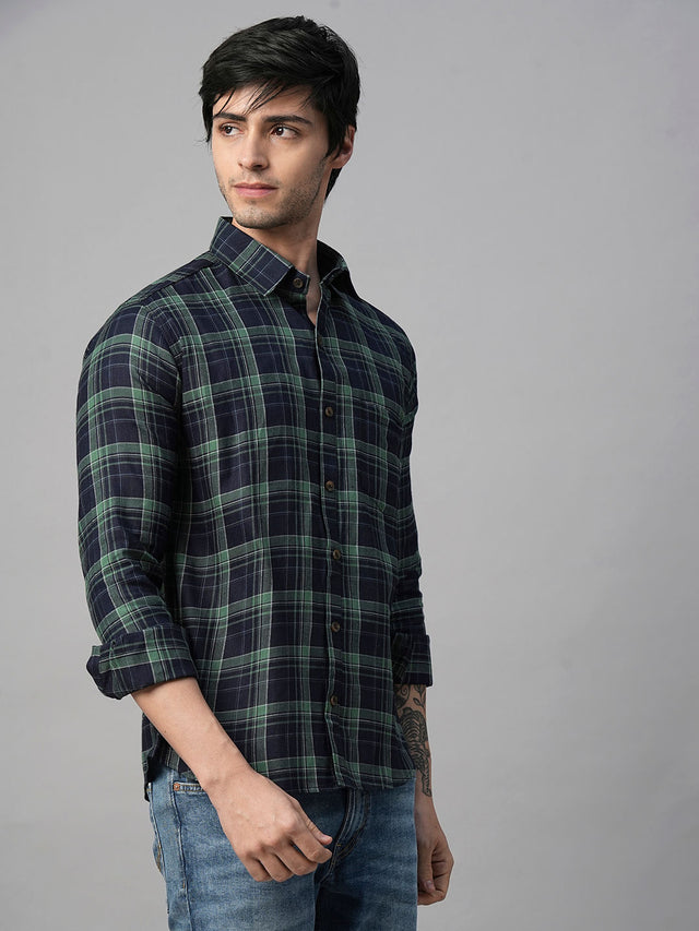 Mason multicolour checked shirt for men, alternate view