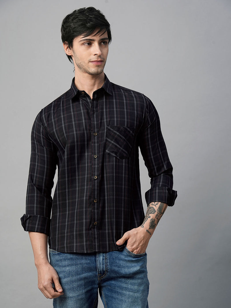 Truto Checked Cotton Shirt for Men 3