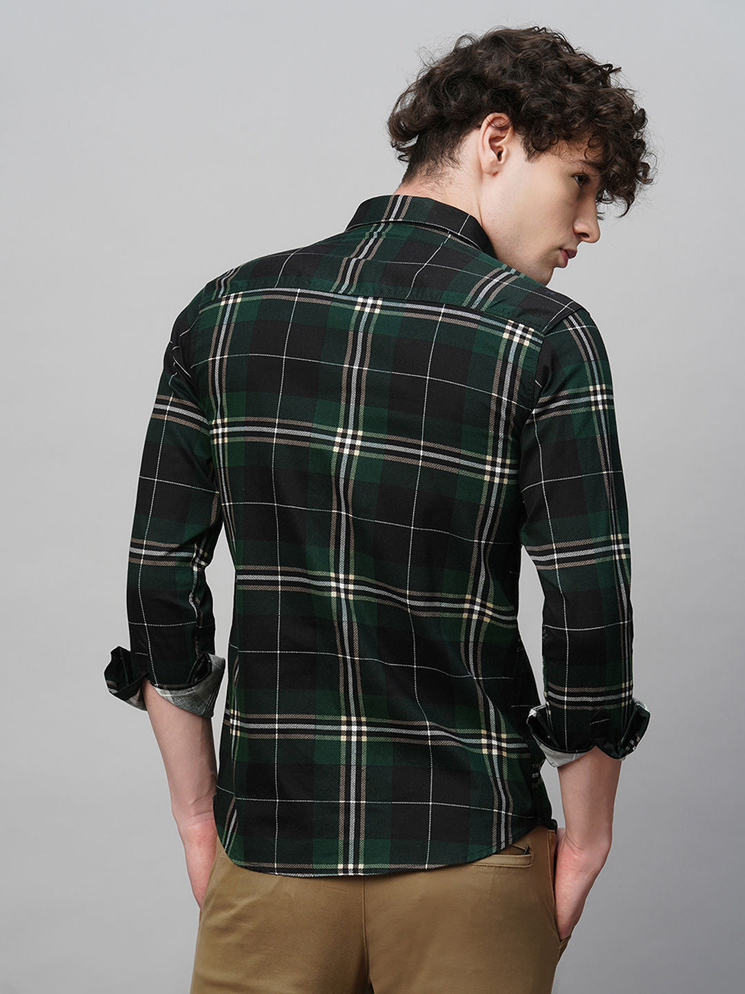 Eclectic Cotton Checked Shirt for Men