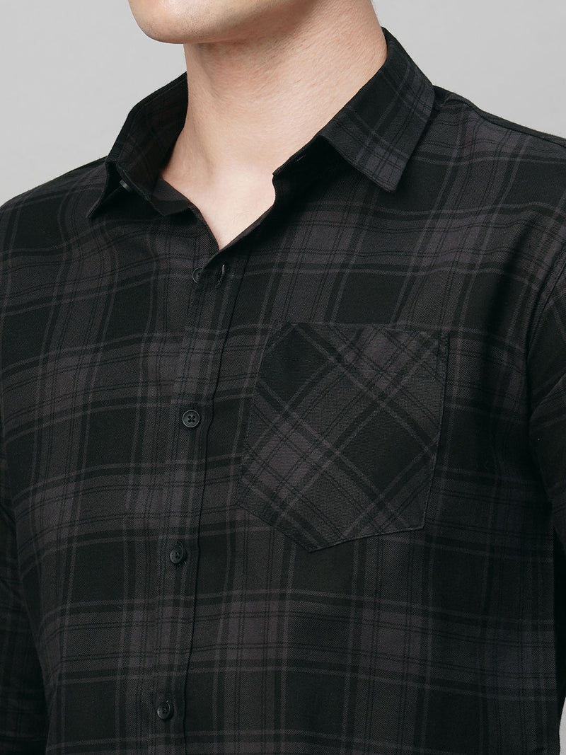 Leisure Cotton Checked Shirt for Men 5