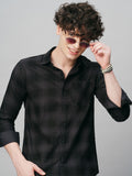 Leisure Cotton Checked Shirt for Men