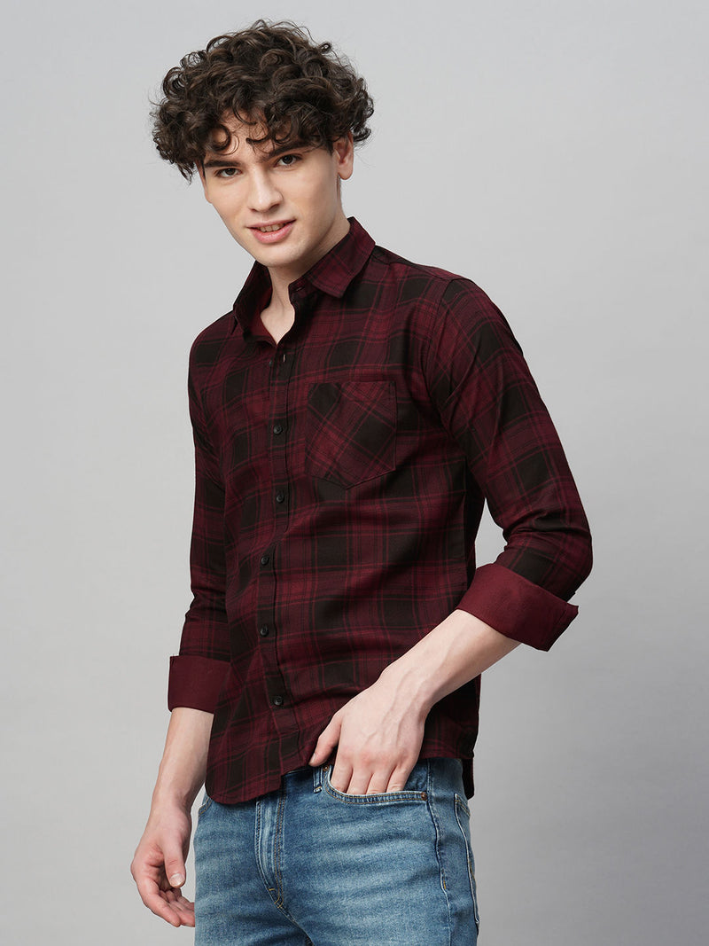 Nautical Checked Cotton Shirt for Men 5