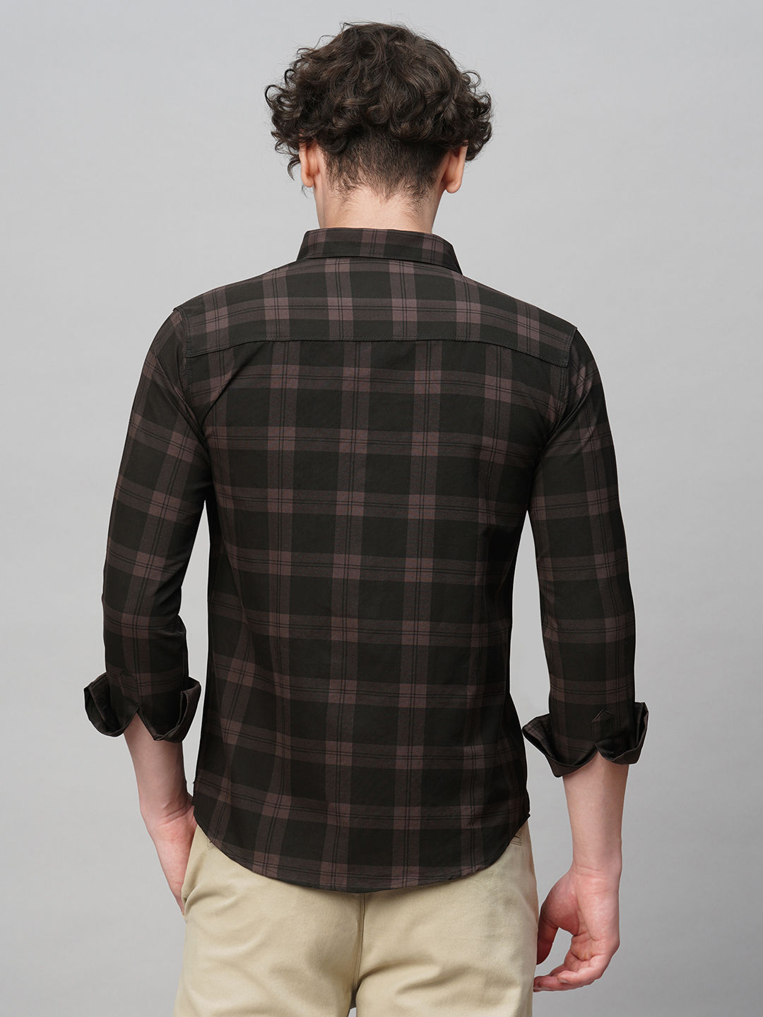 Fashionable Cotton Checked Shirt for Men
