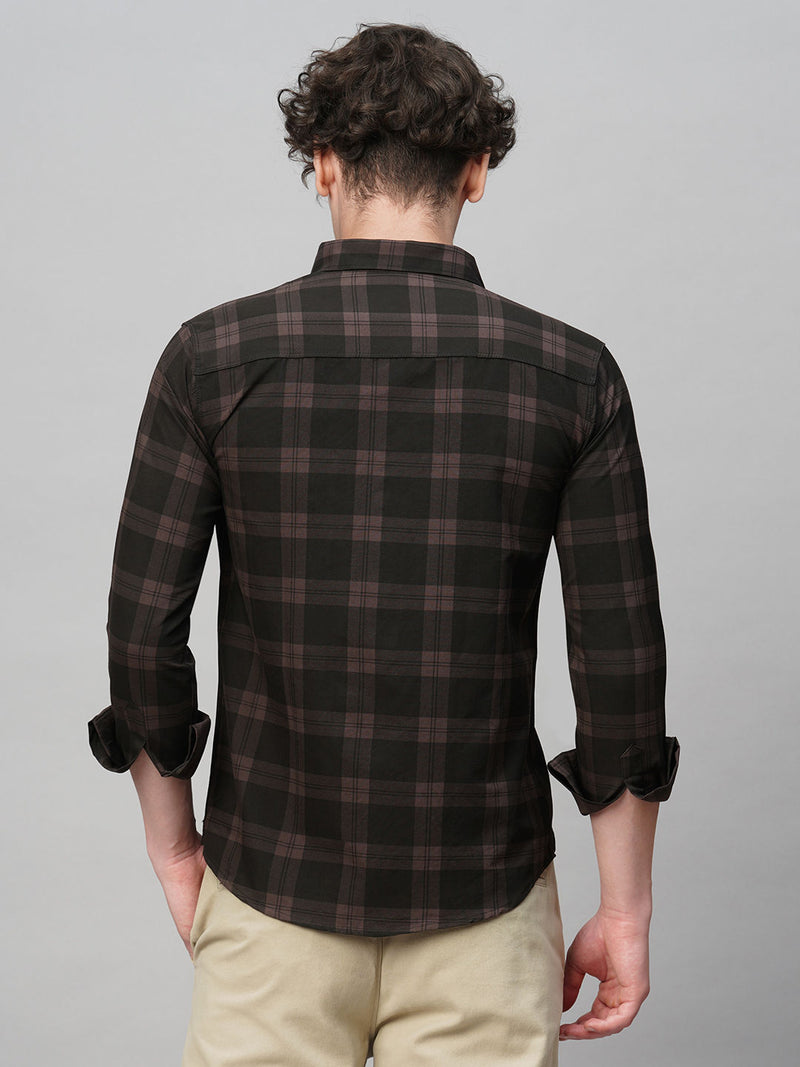 Fashionable Cotton Checked Shirt for Men 8