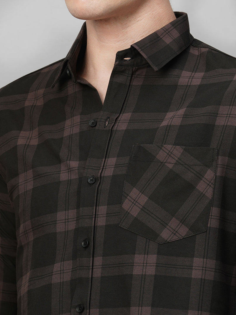 Fashionable Cotton Checked Shirt for Men 7