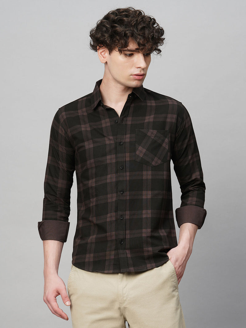 Fashionable Cotton Checked Shirt for Men 3
