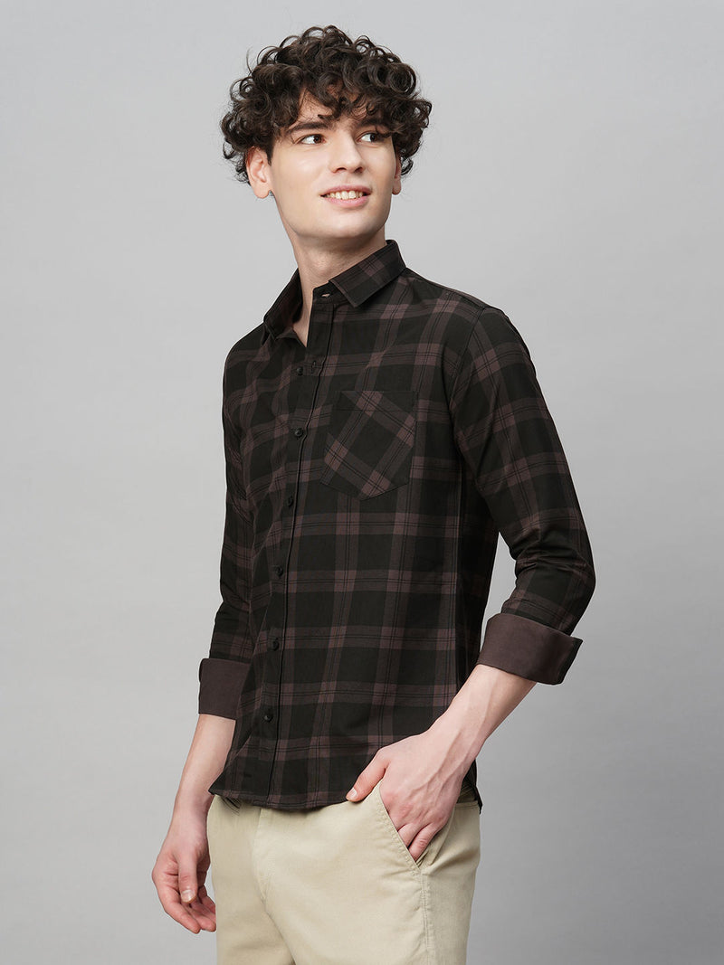 Fashionable Cotton Checked Shirt for Men 6