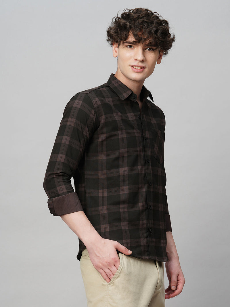 Fashionable Cotton Checked Shirt for Men 5