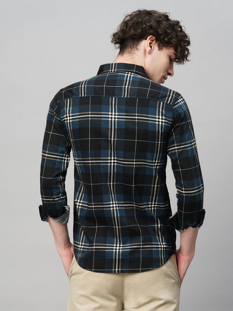 Contemporary Cotton Checked Shirt for Men 8