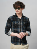 Contemporary Cotton Checked Shirt for Men