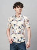 Breezy Cotton Blend Printed Half Sleeves Shirt for Men