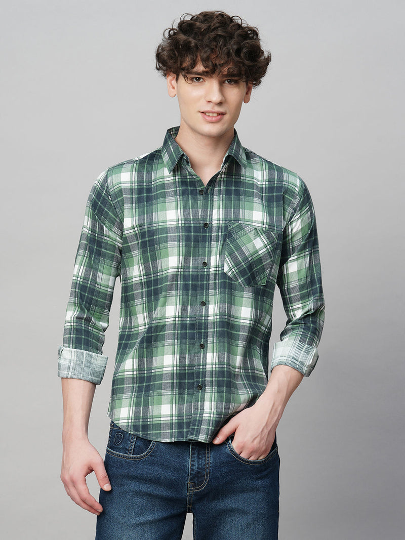 Apex Cotton Checked Shirt for Men 3