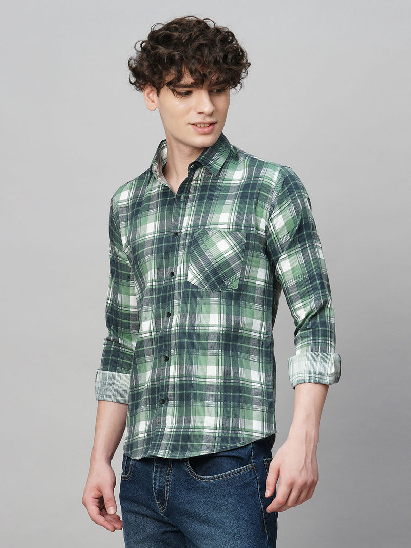 Apex Cotton Checked Shirt for Men 5