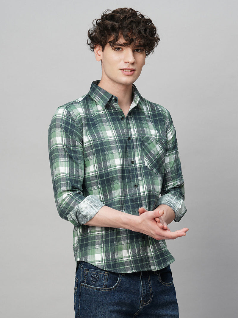 Apex Cotton Checked Shirt for Men 6
