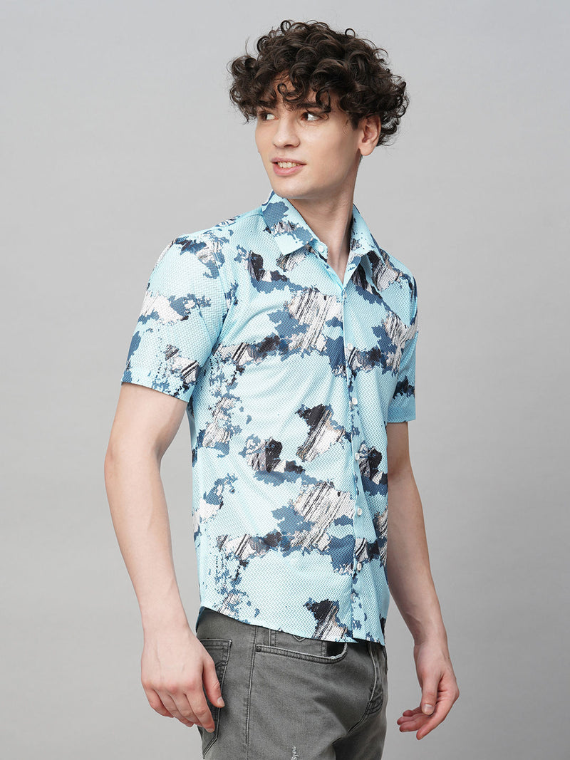 Timeless Printed Half Sleeves Men's Shirt 5