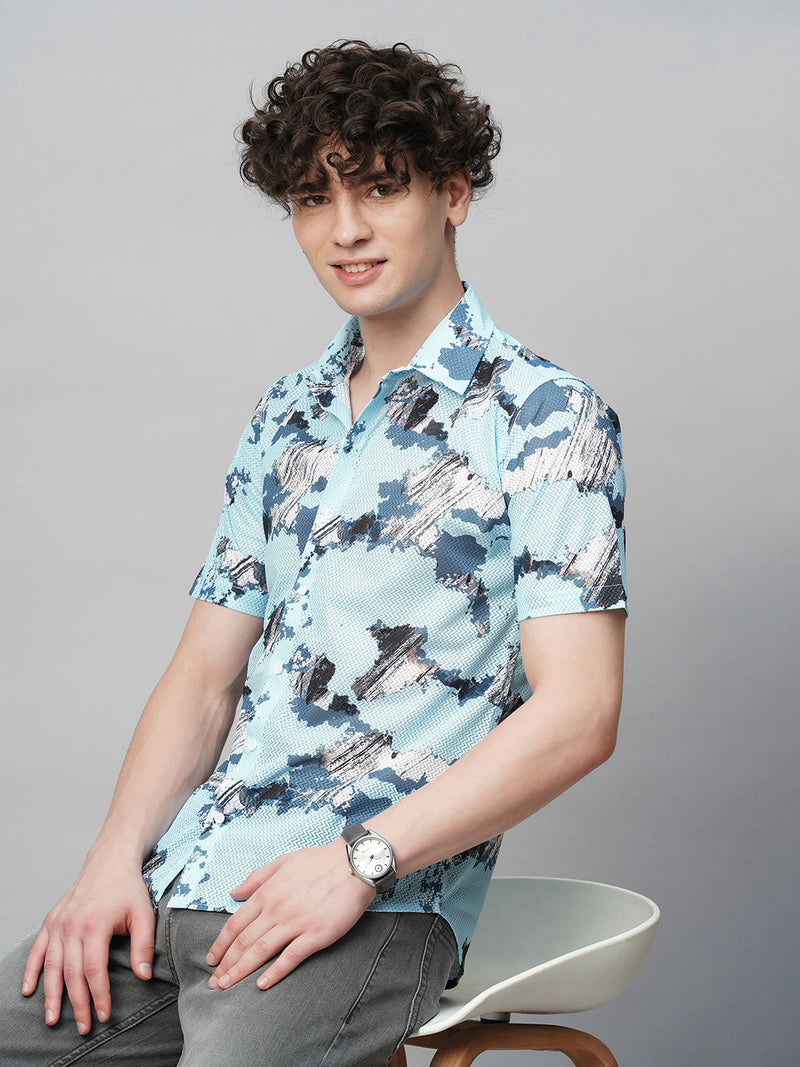Timeless Printed Half Sleeves Men's Shirt 1