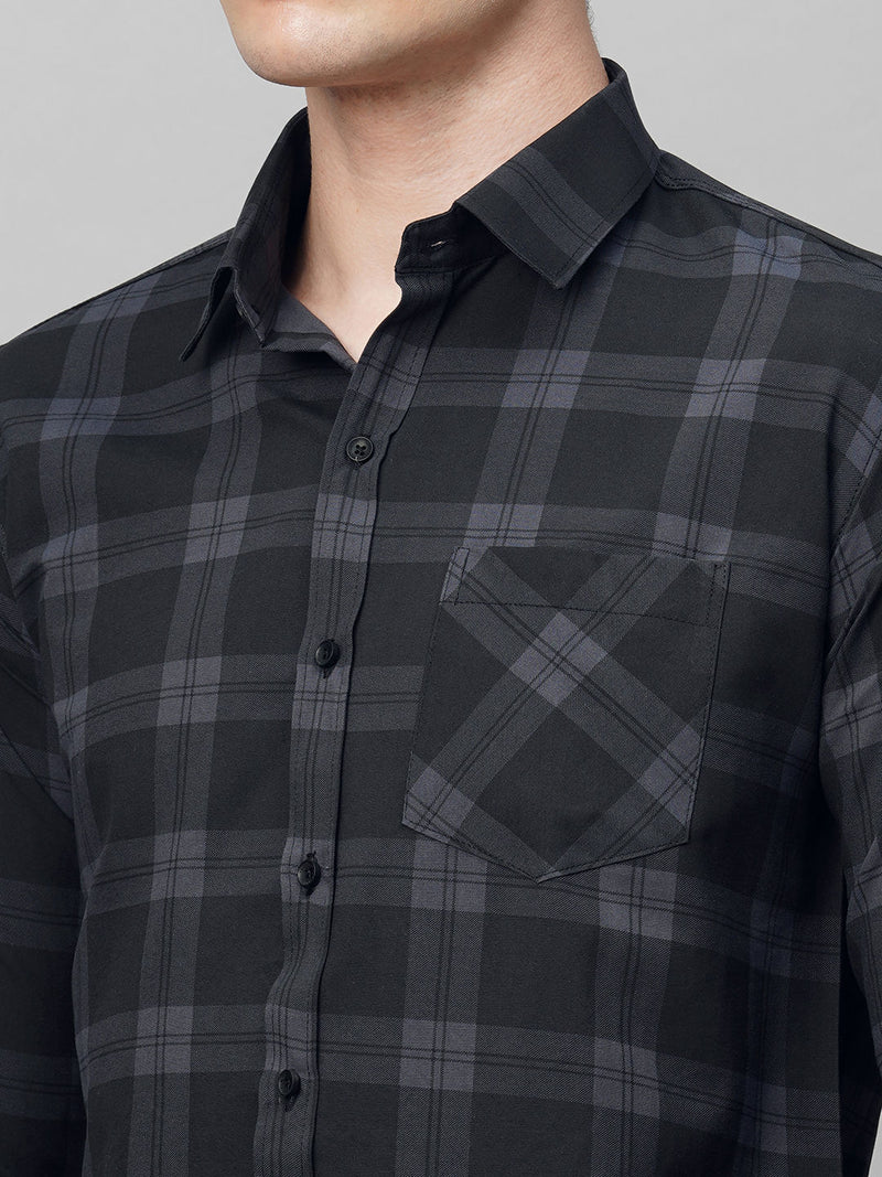 Rugged Checked Cotton Shirt for Men 7