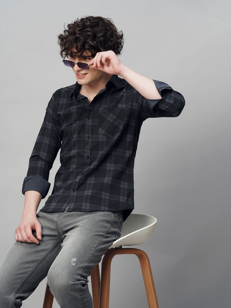 Rugged Checked Cotton Shirt for Men 3