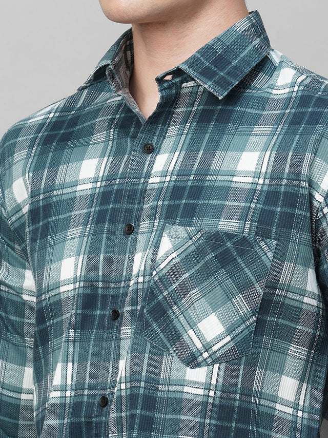 Versatile Checked Cotton Shirt for Men - TB_461