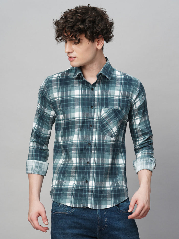 Versatile Checked Cotton Shirt for Men - TB_461 2