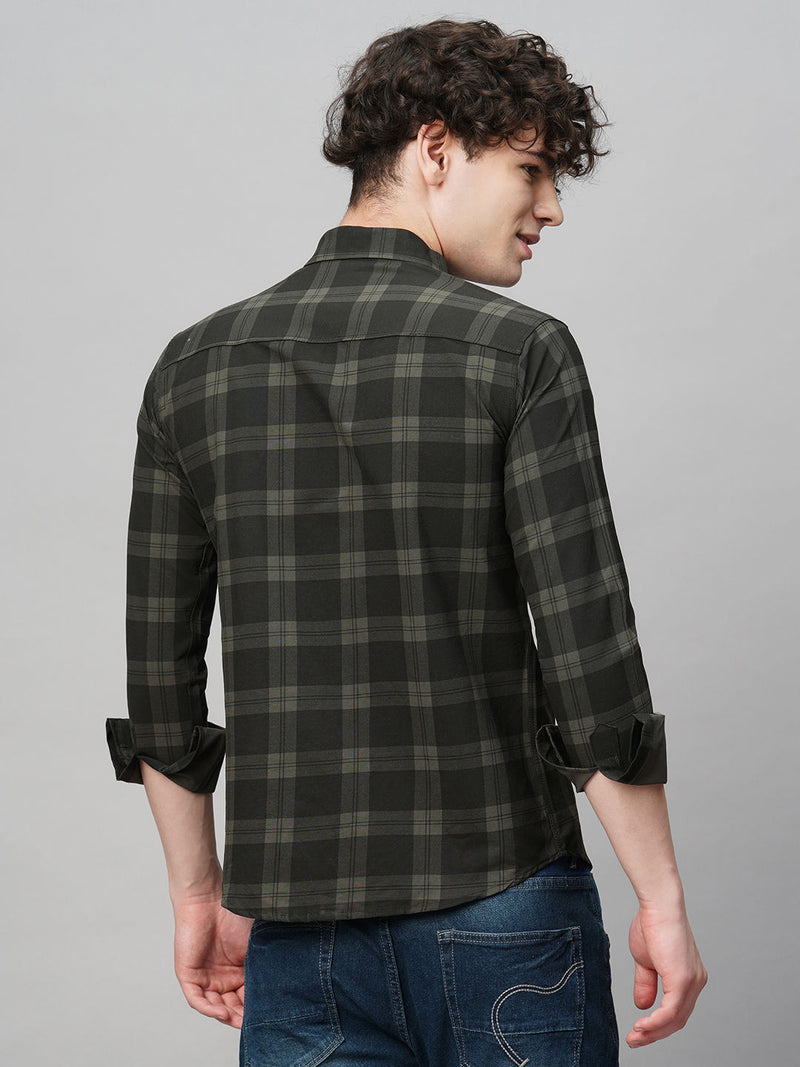 Dapper Cotton Checked Shirt for Men 8