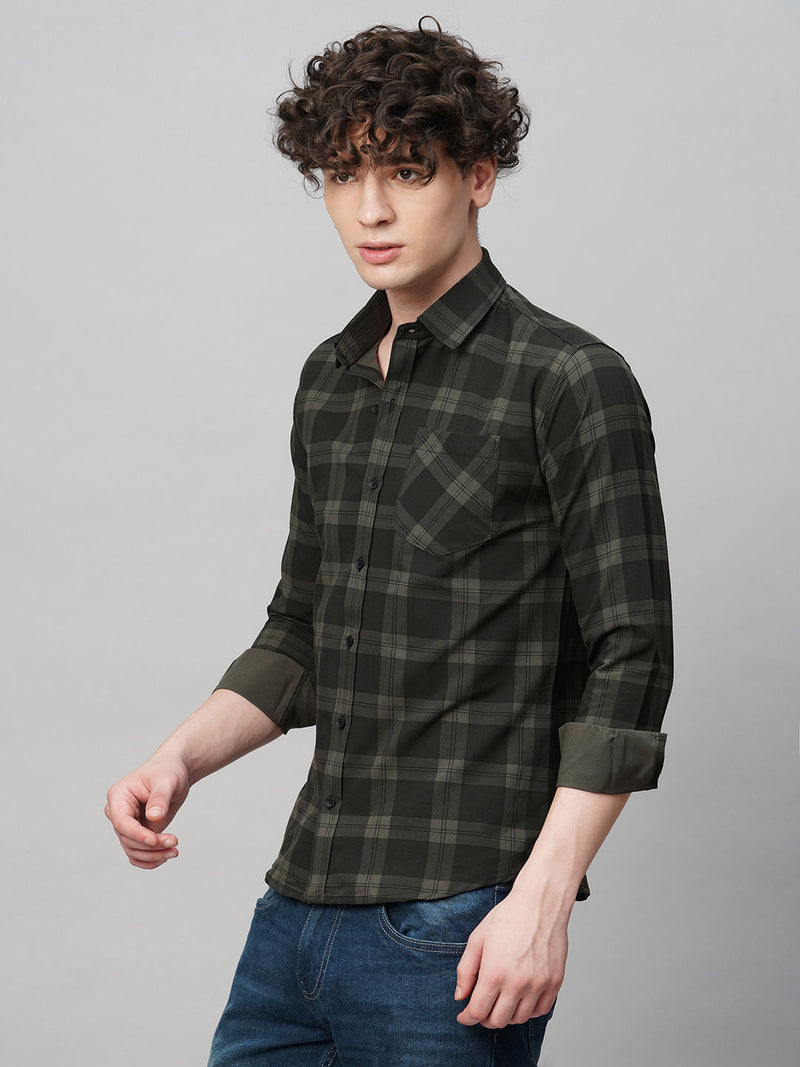 Dapper Cotton Checked Shirt for Men 1