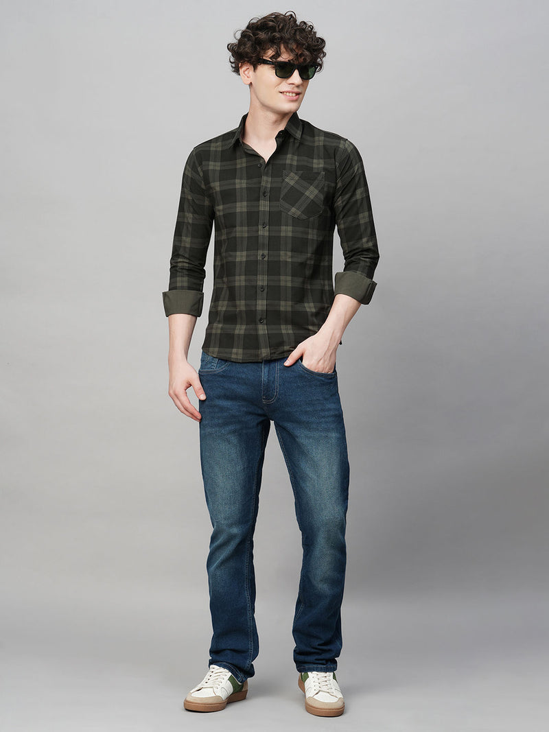 Dapper Cotton Checked Shirt for Men 4
