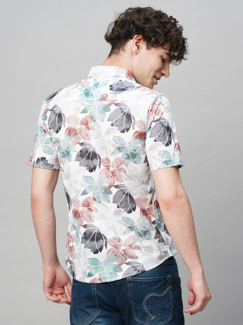 Debonair Cotton Blend Printed Half Sleeves Shirt for Men 8