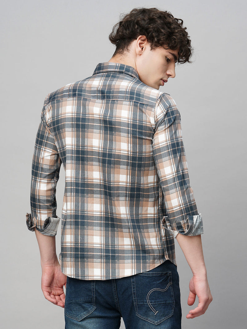 Elegant Cotton Checked Shirt for Men 7