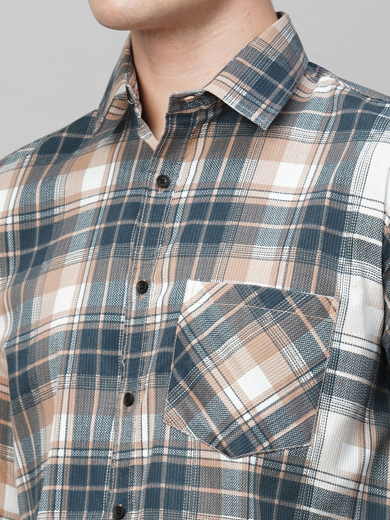Elegant Cotton Checked Shirt for Men 6