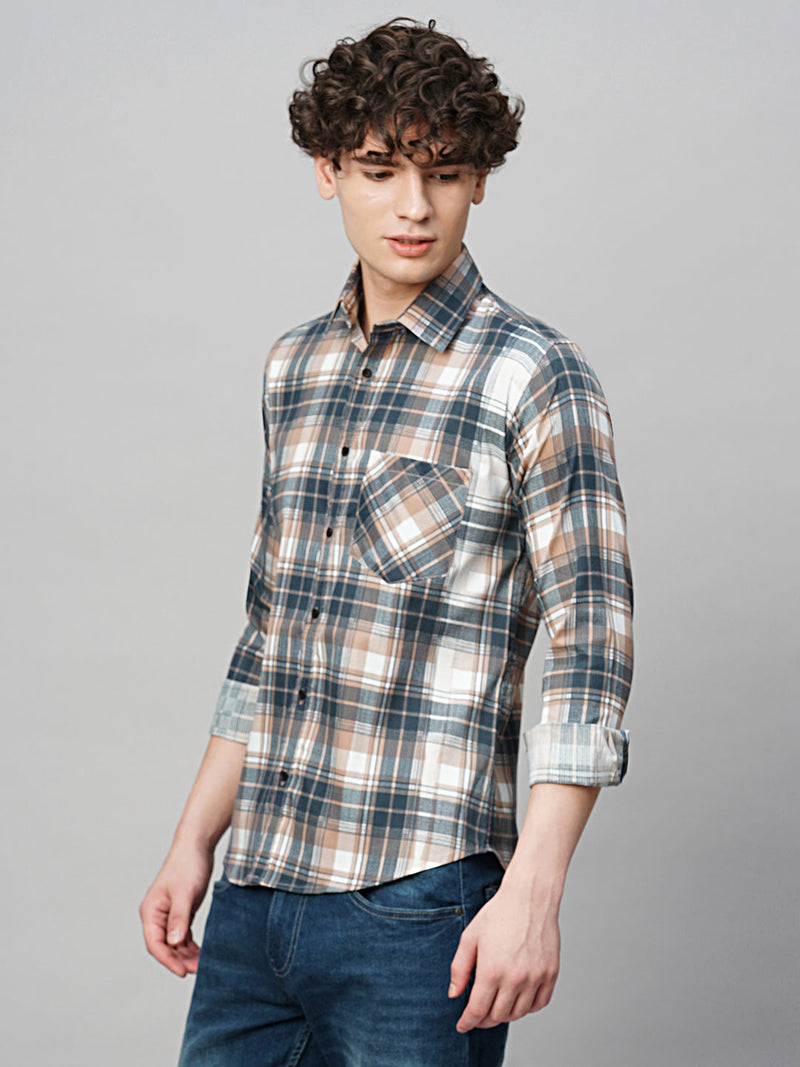 Elegant Cotton Checked Shirt for Men 4