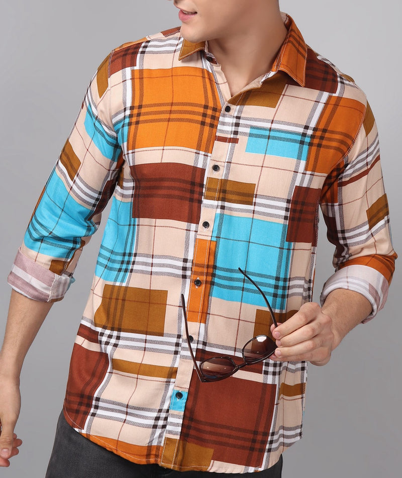 Printed Multi Colored Men's Shirt 1