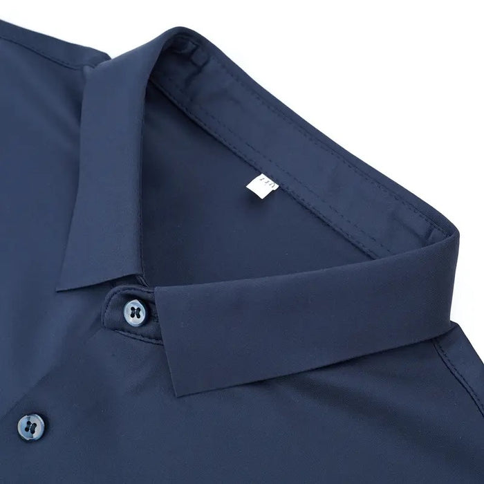 Treasure Navy Blue Cotton Shirt for Men 2