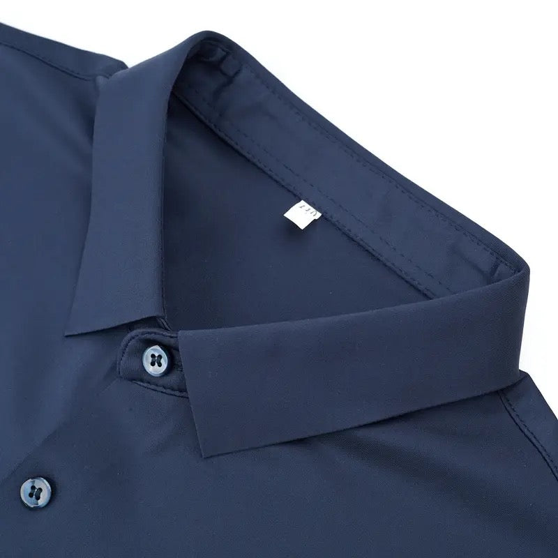 Treasure Navy Blue Cotton Shirt for Men 2