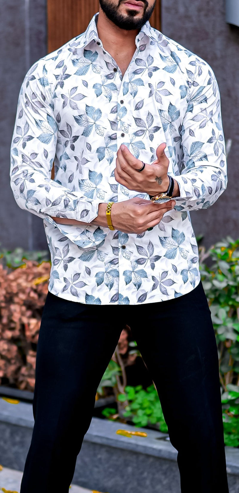 VOZIA Murf Floral Printed Shirt for Men 8
