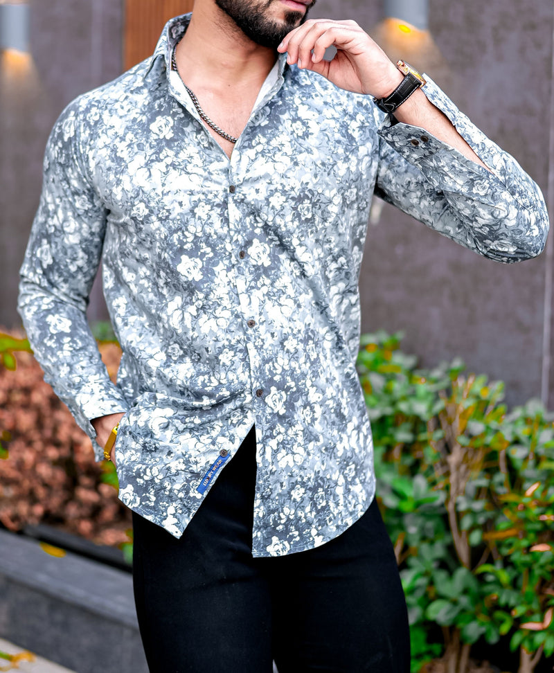 VOZIA Uzek Floral Printed Shirt for Men 3