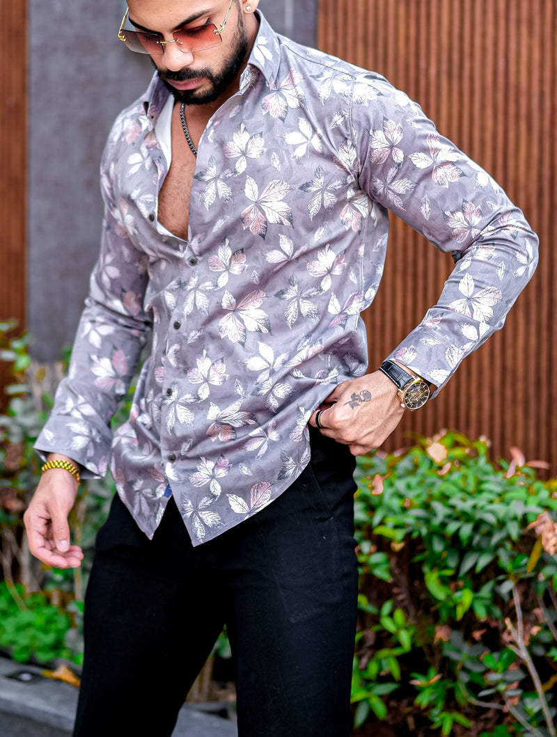 VOZIA Couk Floral Printed Shirt for Men 5
