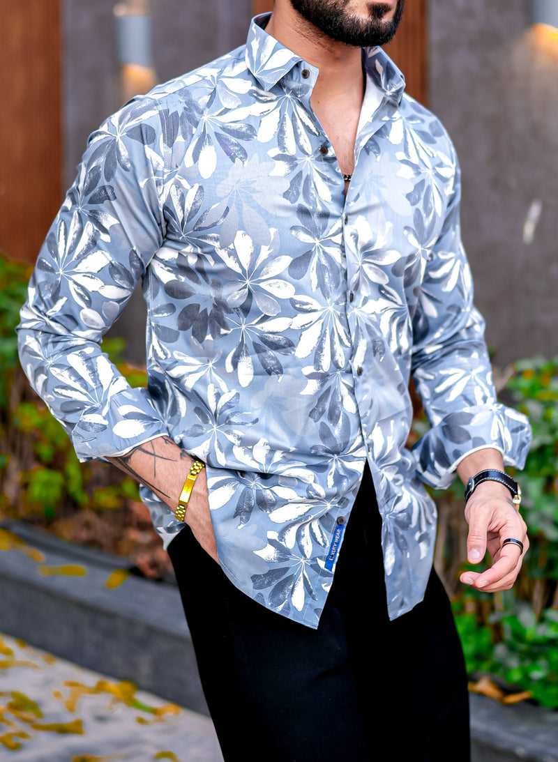 VOZIA Nord Floral Printed Shirt for Men 5