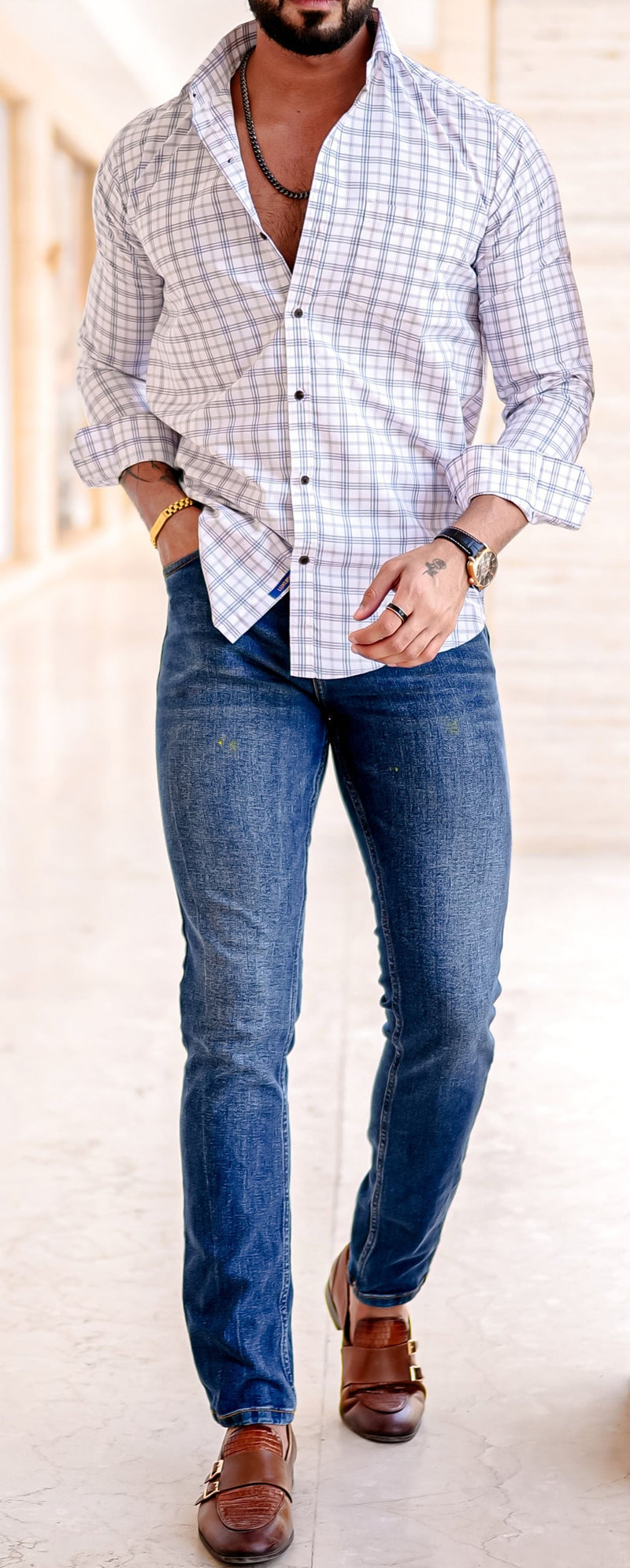 VOZIA Blitz Checked Men's Shirt 7