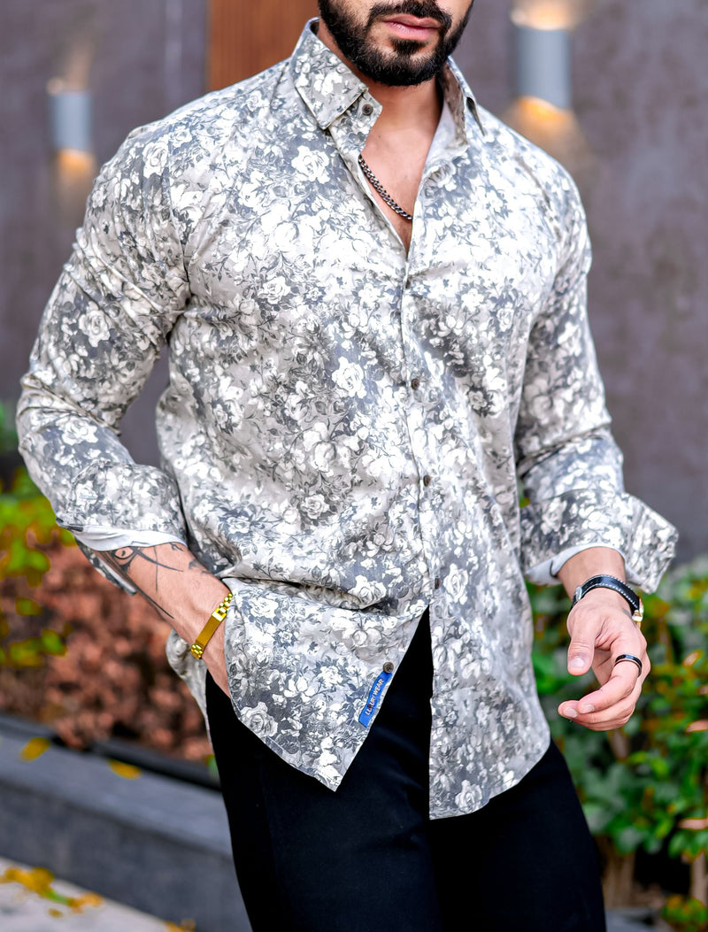 VOZIA Spire Floral Printed Shirt for Men 7